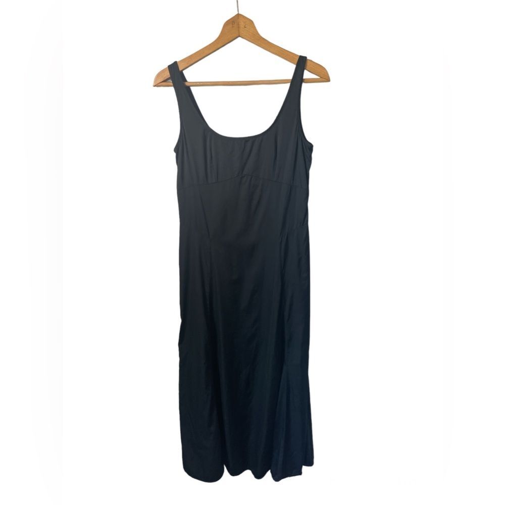Alexachung size 2 black tank midi dress, LBD, closet Staple, whimsygoth,